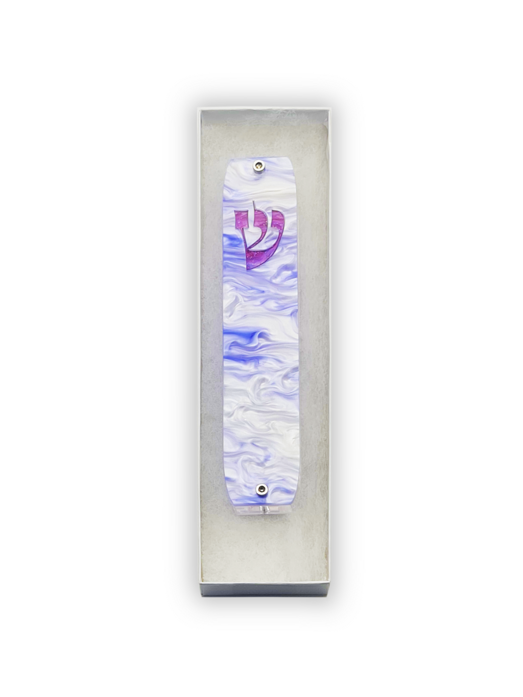 Genesis Classic Mezuzah for Door – Handmade Premium Clear Acrylic Case – Model LSN-10057