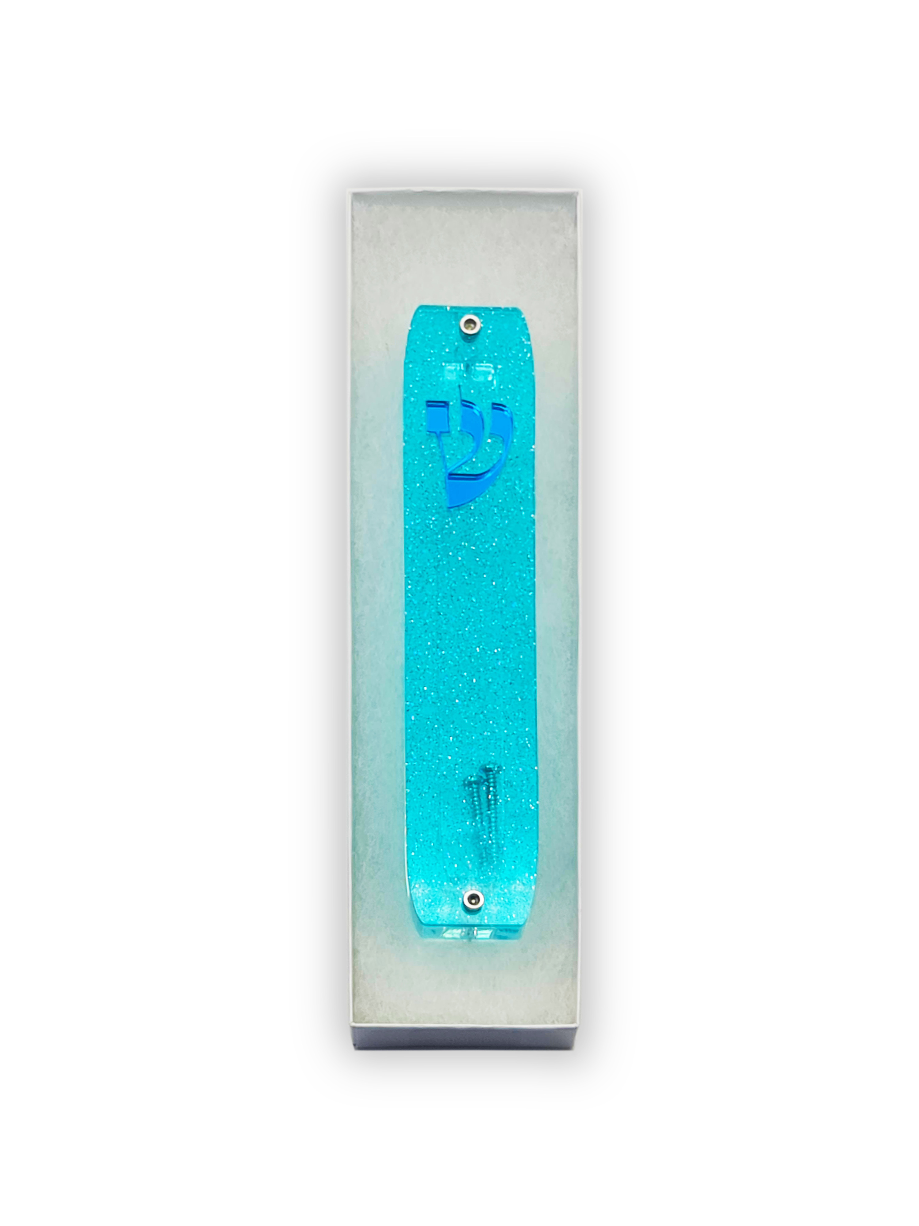 Genesis Classic Mezuzah for Door – Handmade Premium Clear Acrylic Case – Model LSN-10058