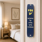 Genesis Classic Mezuzah for Door – Handmade Premium Clear Acrylic Case – Model LSN-10060