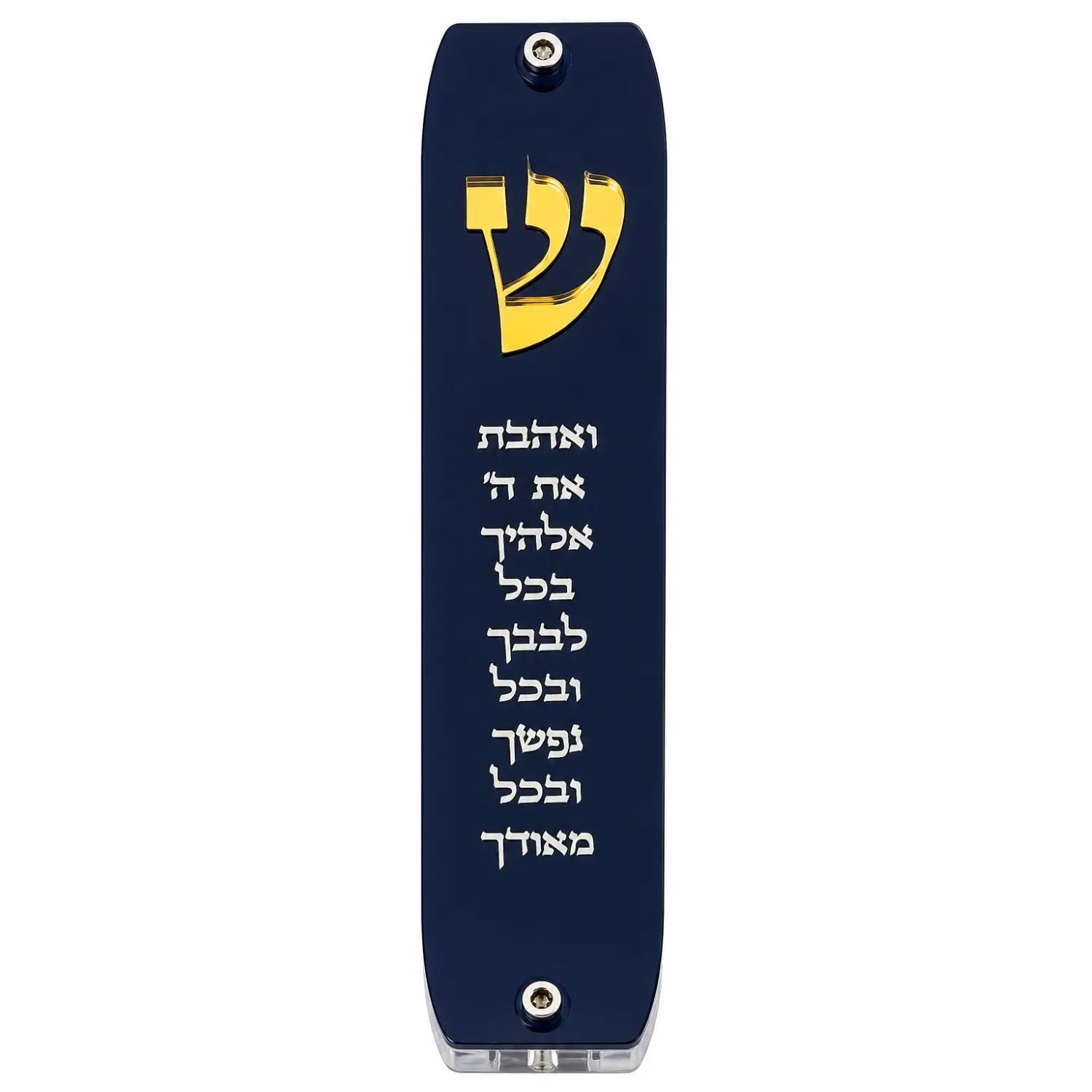 Genesis Classic Mezuzah for Door – Handmade Premium Clear Acrylic Case – Model LSN-10061