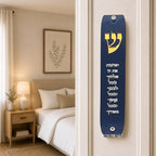 Genesis Classic Mezuzah for Door – Handmade Premium Clear Acrylic Case – Model LSN-10061