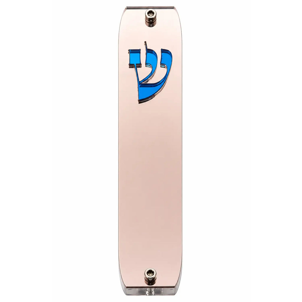 Genesis Classic Mezuzah for Door – Handmade Premium Clear Acrylic Case – Model LSN-10066