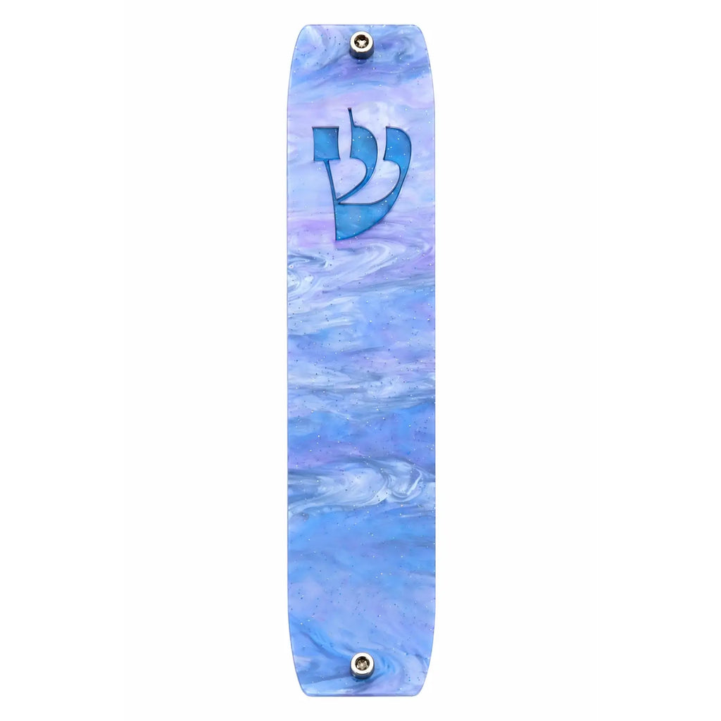 Genesis Classic Mezuzah for Door – Handmade Premium Clear Acrylic Case – Model LSN-10067