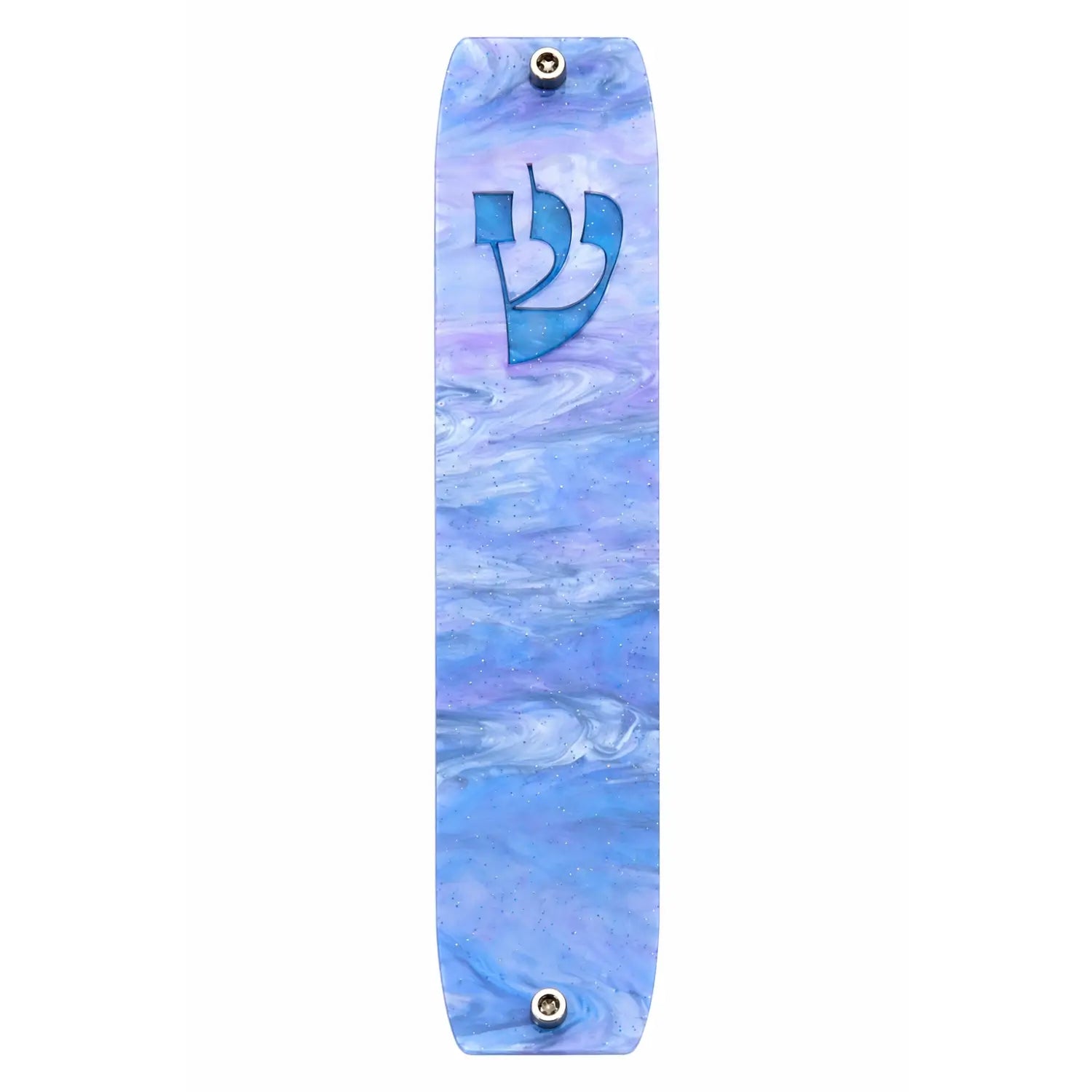 Genesis Classic Mezuzah for Door – Handmade Premium Clear Acrylic Case – Model LSN-10067