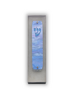 Genesis Classic Mezuzah for Door – Handmade Premium Clear Acrylic Case – Model LSN-10067