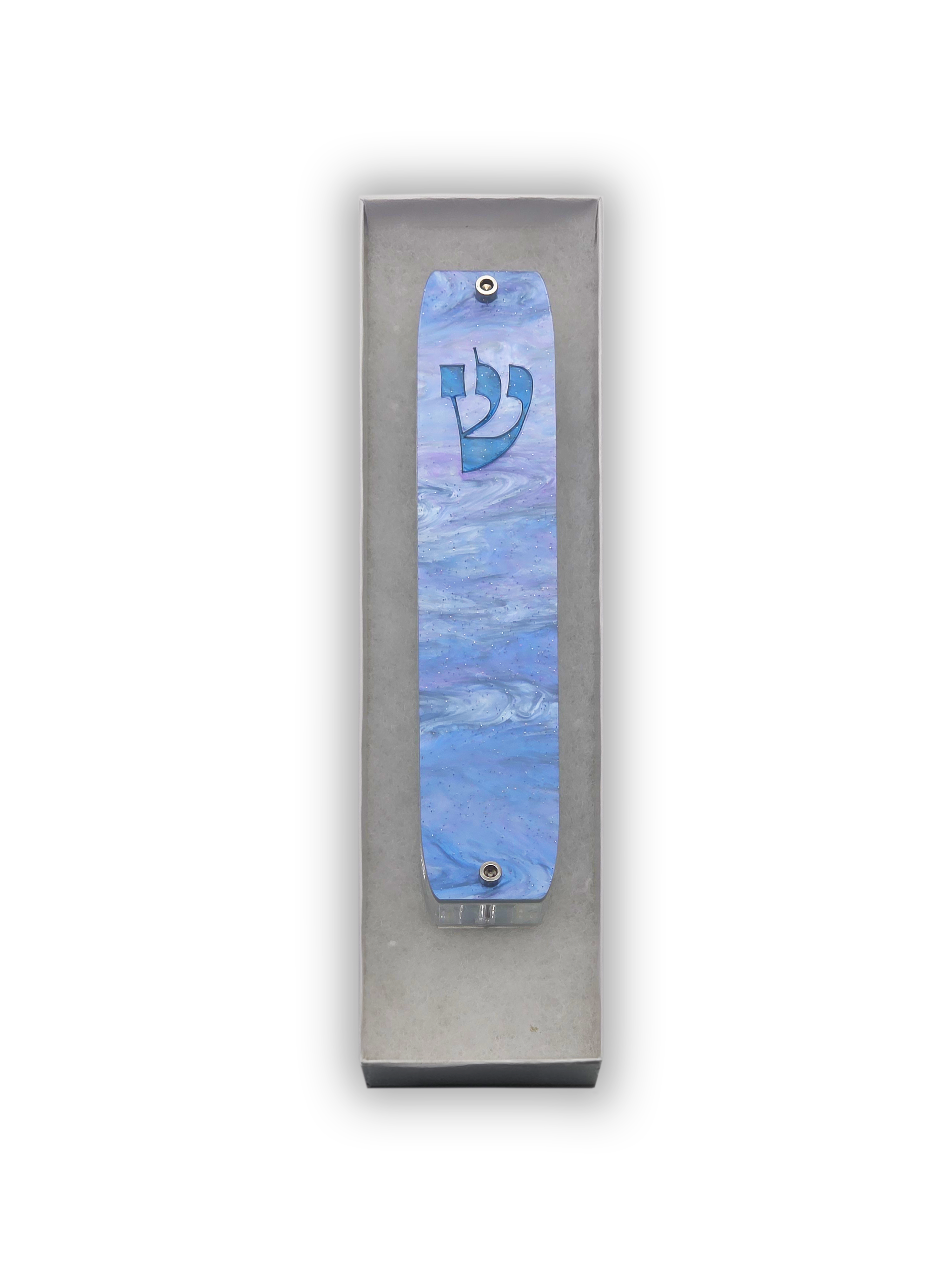 Genesis Classic Mezuzah for Door – Handmade Premium Clear Acrylic Case – Model LSN-10067