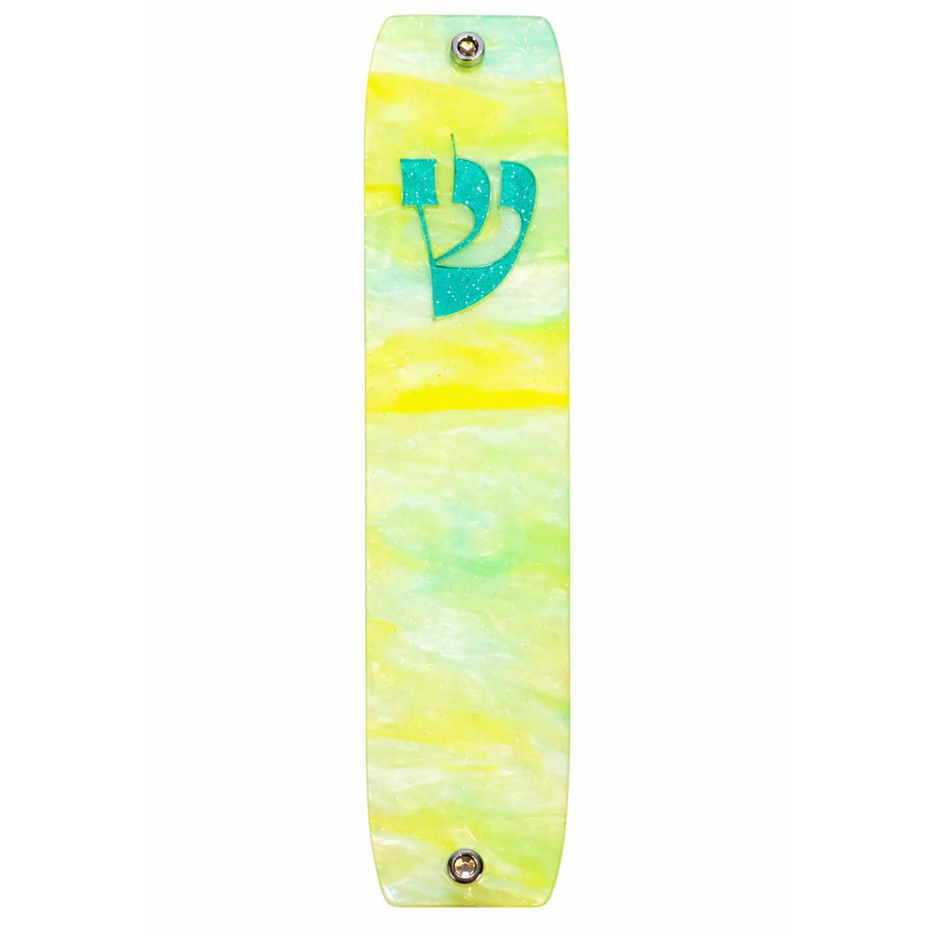 Genesis Classic Mezuzah for Door – Handmade Premium Clear Acrylic Case – Model LSN-10068