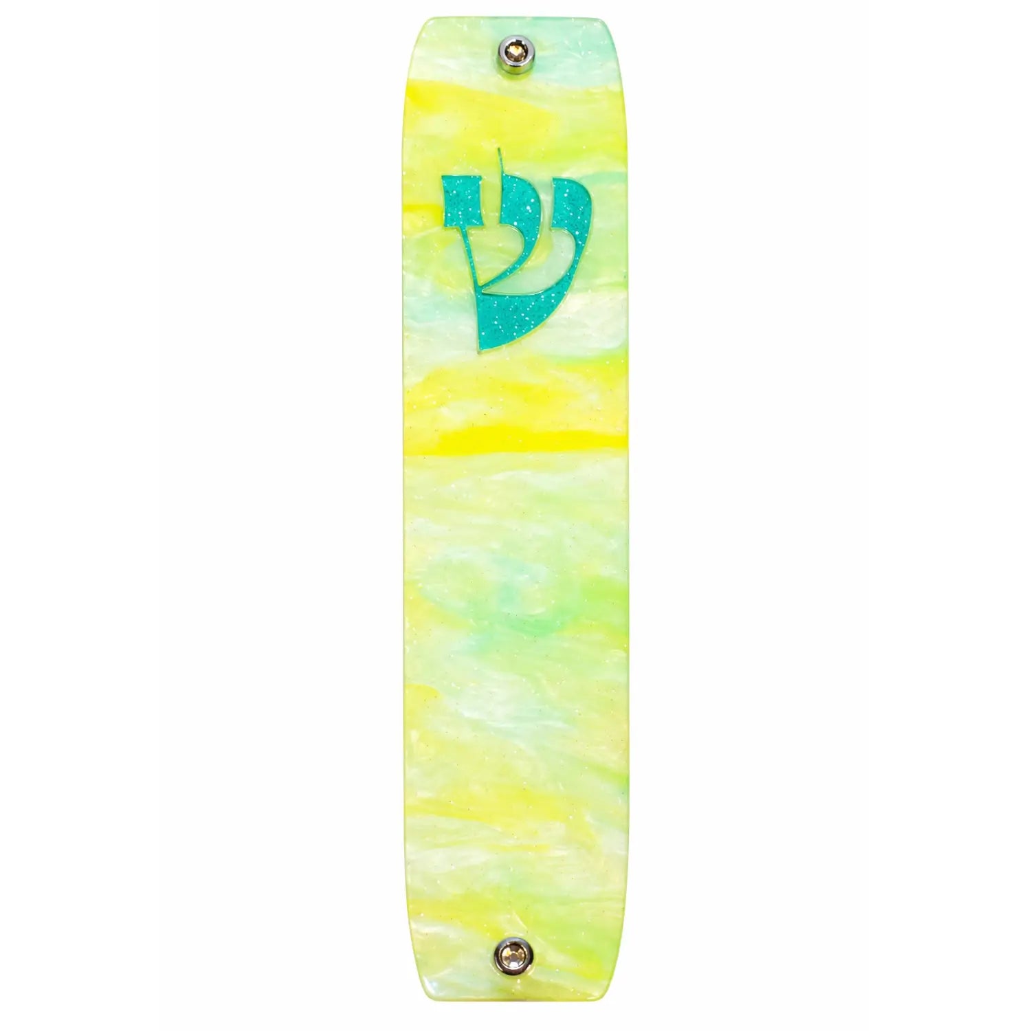Genesis Classic Mezuzah for Door – Handmade Premium Clear Acrylic Case – Model LSN-10068