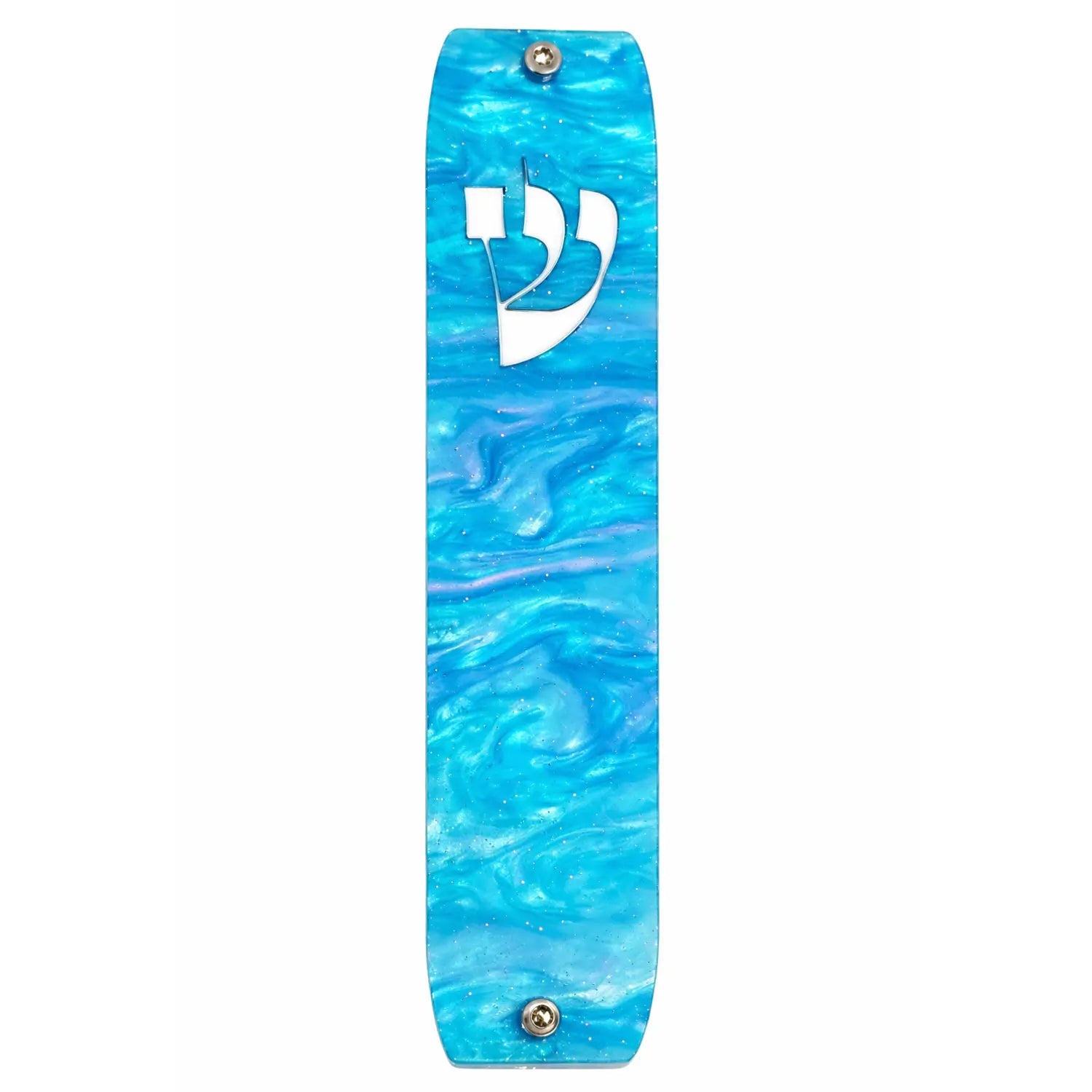 Genesis Classic Mezuzah for Door – Handmade Premium Clear Acrylic Case – Model LSN-10069