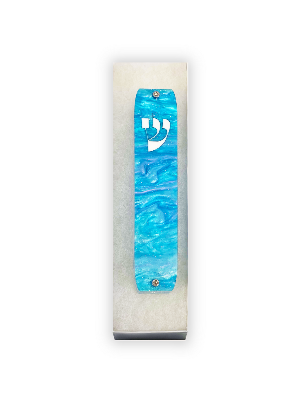 Genesis Classic Mezuzah for Door – Handmade Premium Clear Acrylic Case – Model LSN-10069