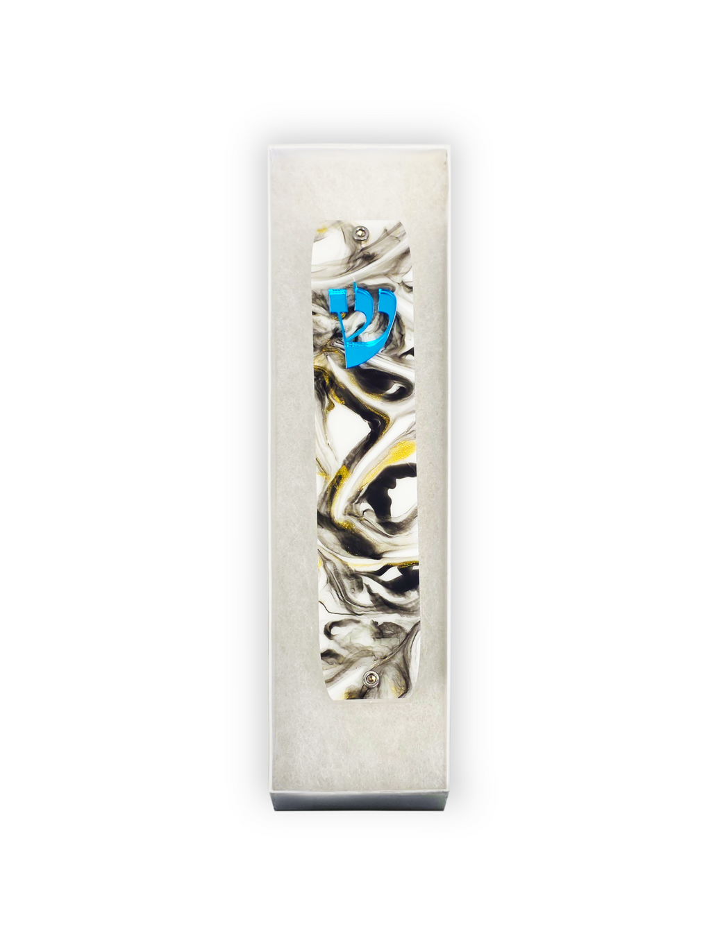 Genesis Classic Mezuzah for Door – Handmade Premium Clear Acrylic Case – Model LSN-10070