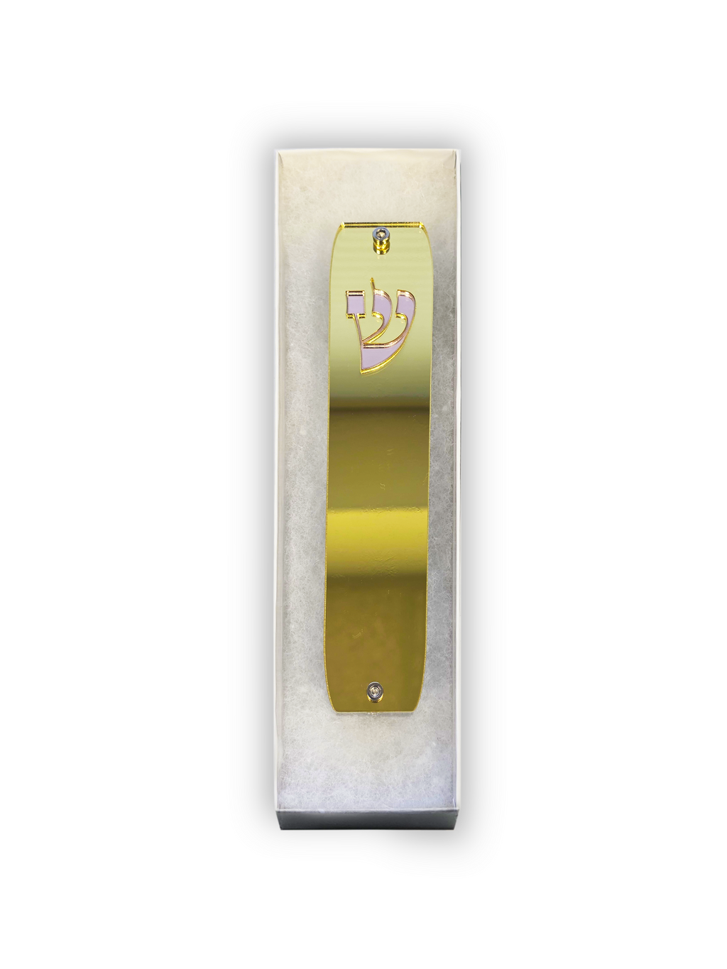Genesis Classic Mezuzah for Door – Handmade Premium Clear Acrylic Case – Model LSN-10072