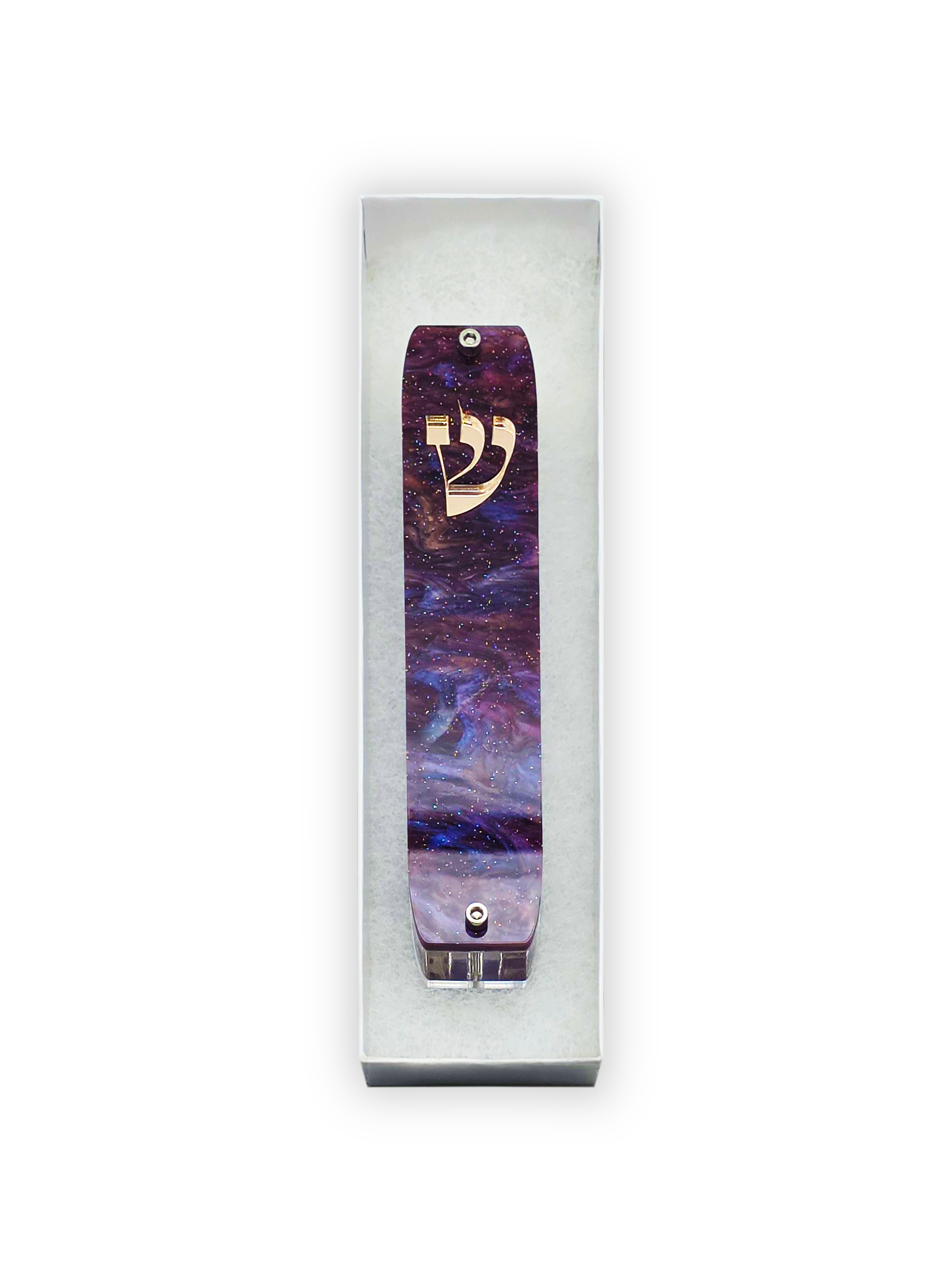 Genesis Classic Mezuzah for Door – Handmade Premium Clear Acrylic Case – Model LSN-10075