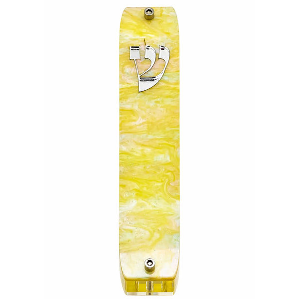 Genesis Classic Mezuzah for Door – Handmade Premium Clear Acrylic Case – Model LSN-10076