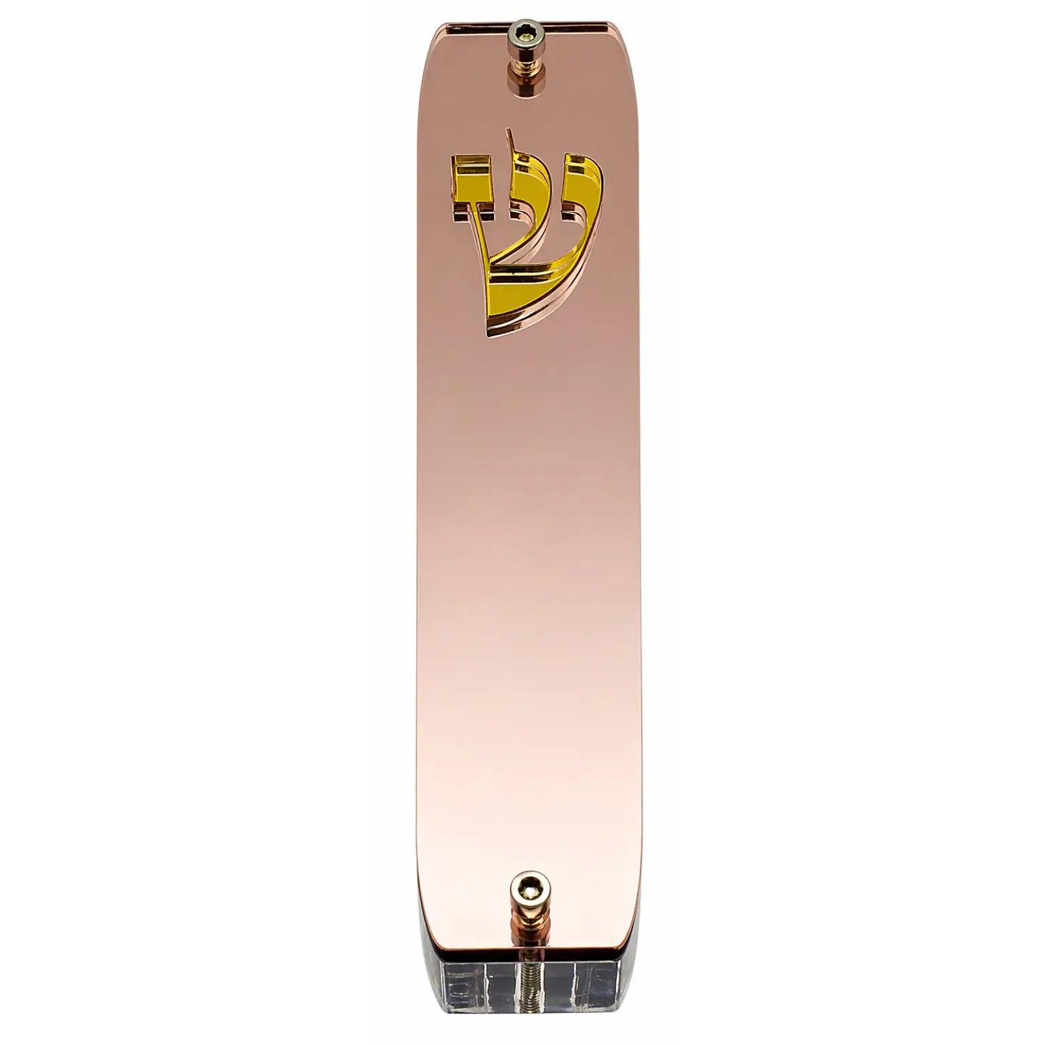 Genesis Classic Mezuzah for Door – Handmade Premium Clear Acrylic Case – Model LSN-10077