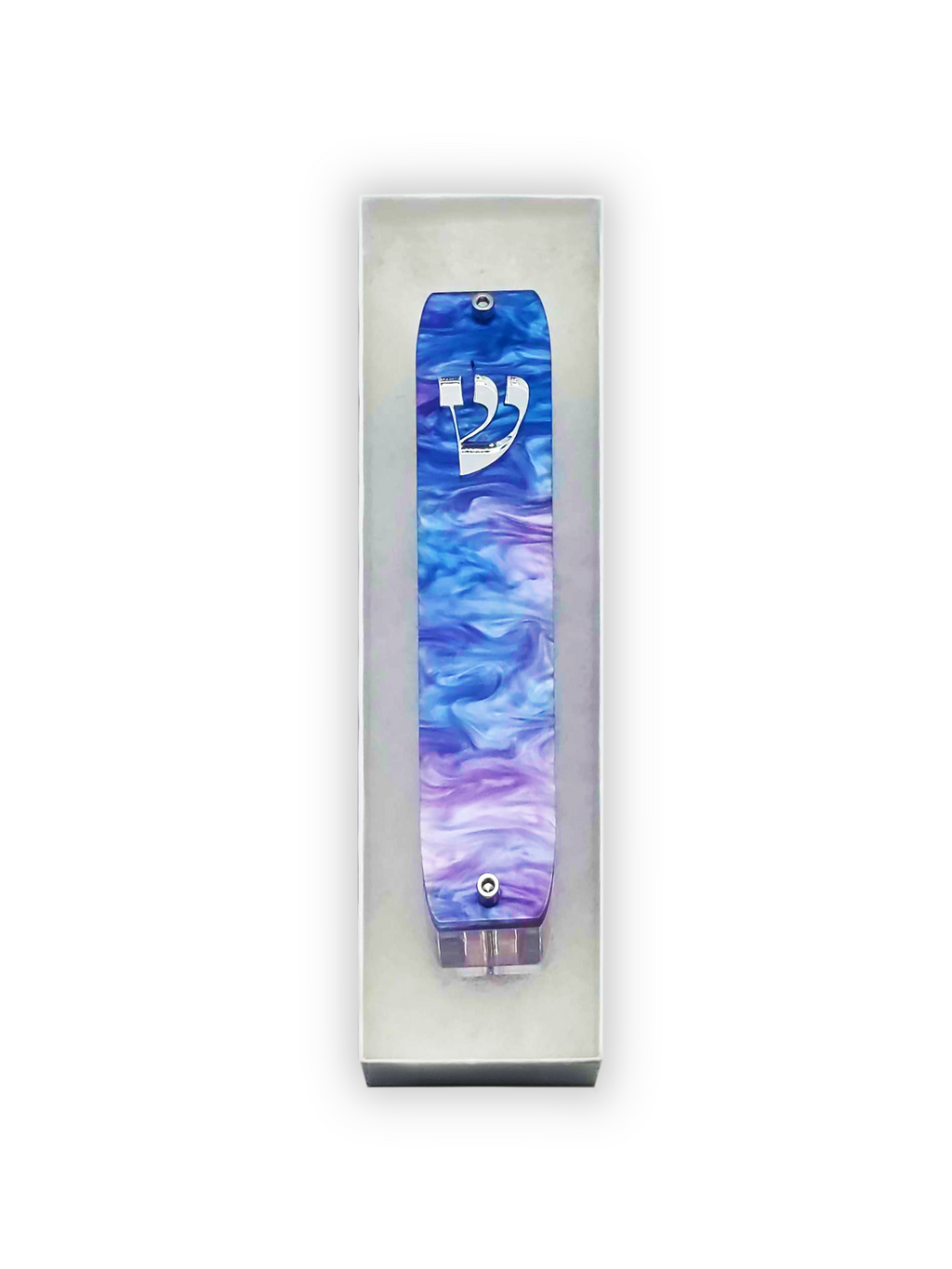 Genesis Classic Mezuzah for Door – Handmade Premium Clear Acrylic Case – Model LSN-10078