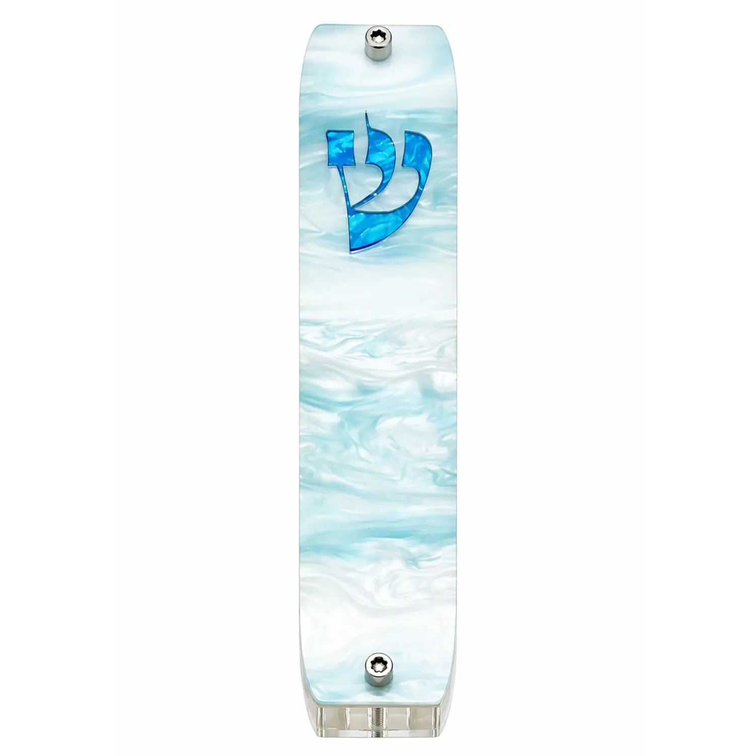 Genesis Classic Mezuzah for Door – Handmade Premium Clear Acrylic Case – Model LSN-10079