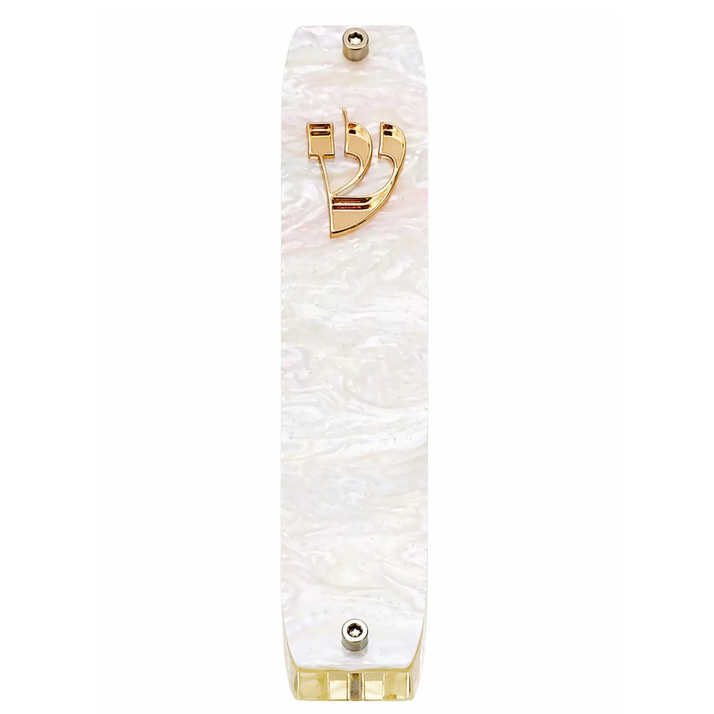 Genesis Classic Mezuzah for Door – Handmade Premium Clear Acrylic Case – Model LSN-10081