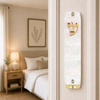 Genesis Classic Mezuzah for Door – Handmade Premium Clear Acrylic Case – Model LSN-10081