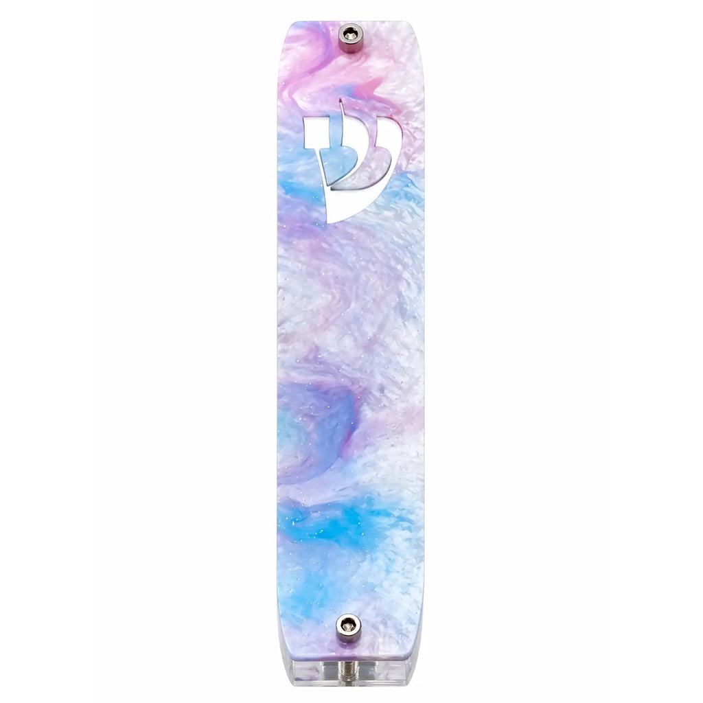 Genesis Classic Mezuzah for Door – Handmade Premium Clear Acrylic Case – Model LSN-10082