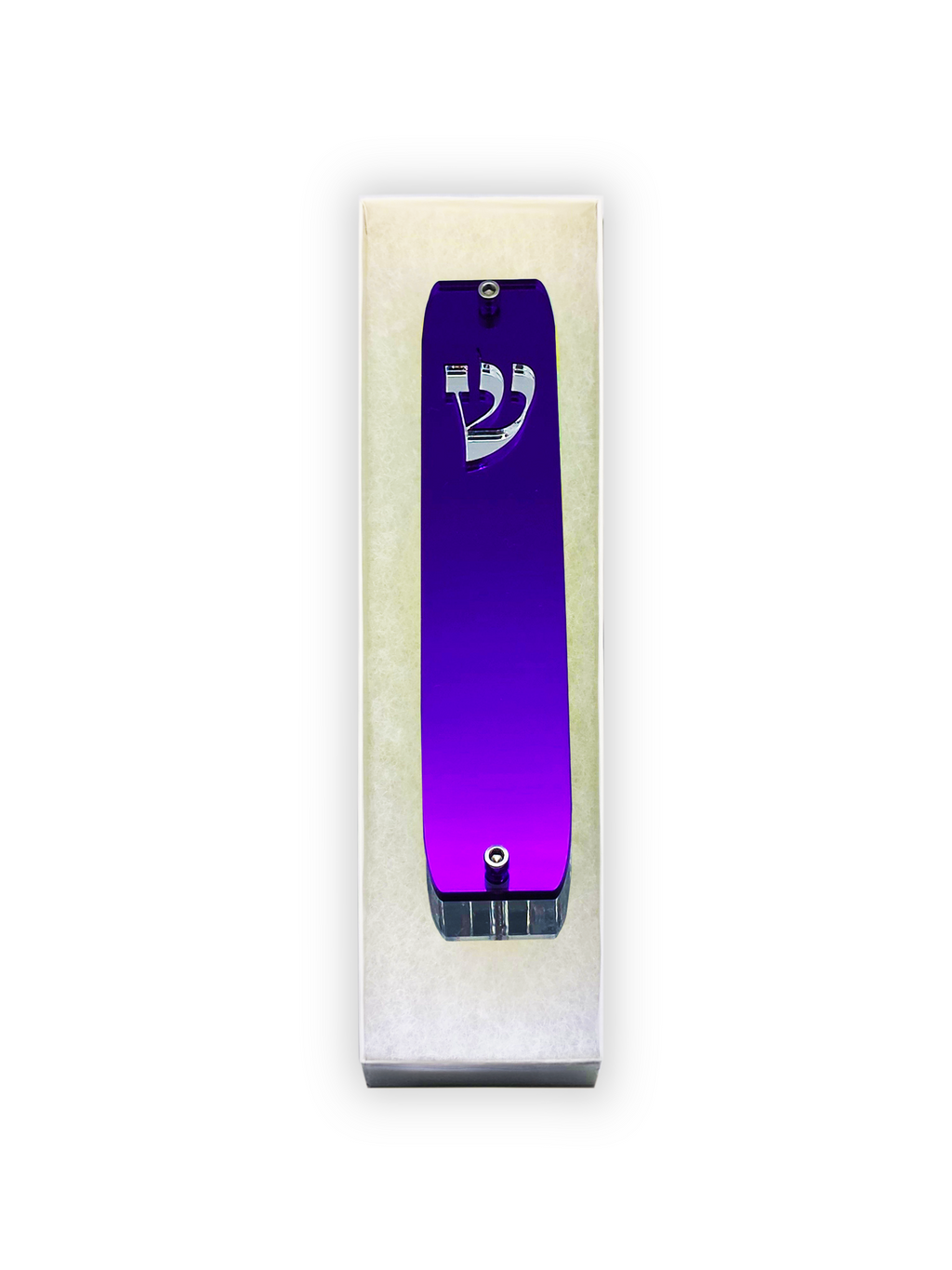 Genesis Classic Mezuzah for Door – Handmade Premium Clear Acrylic Case – Model LSN-10083
