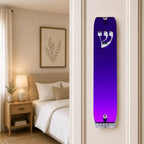 Genesis Classic Mezuzah for Door – Handmade Premium Clear Acrylic Case – Model LSN-10083