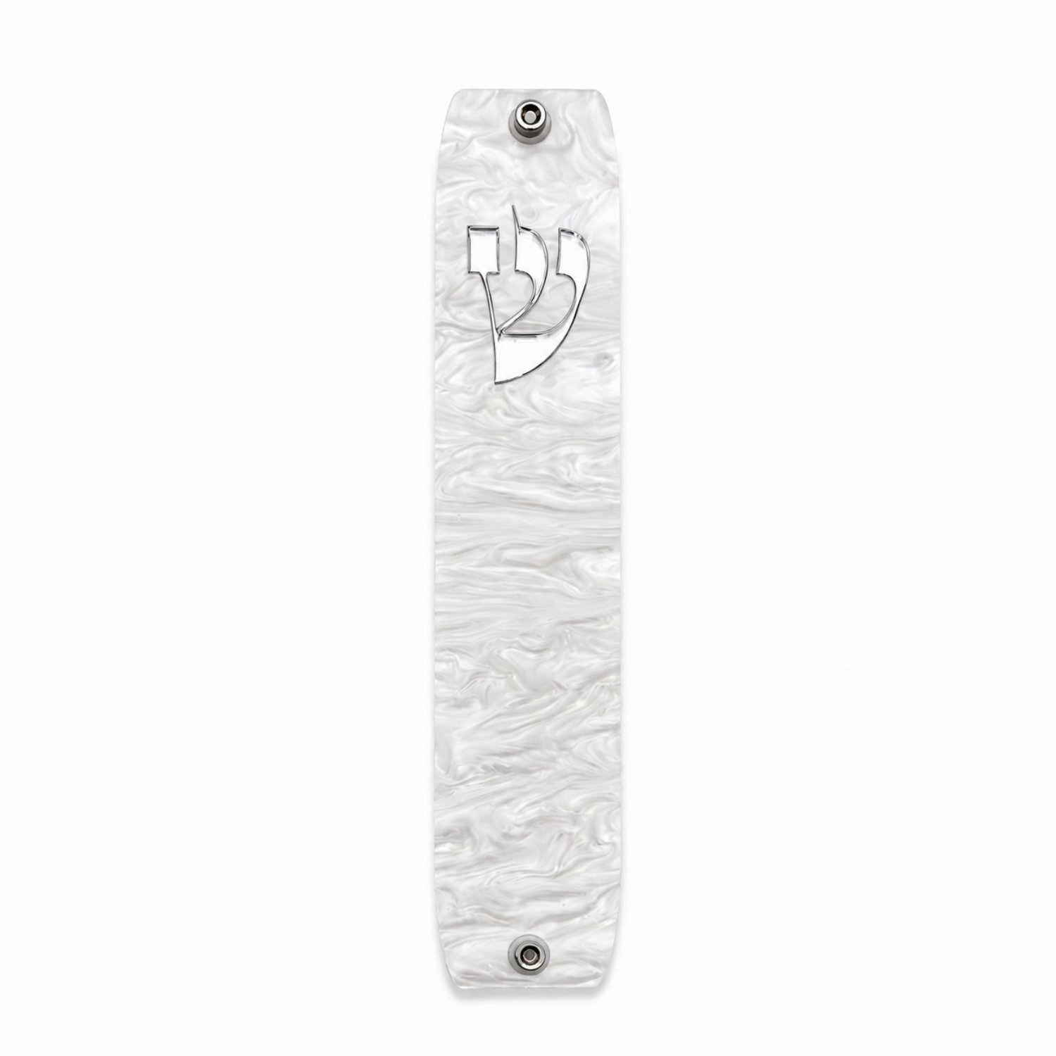 Genesis Classic Mezuzah for Door – Handmade Premium Clear Acrylic Case – Model LSN-10084