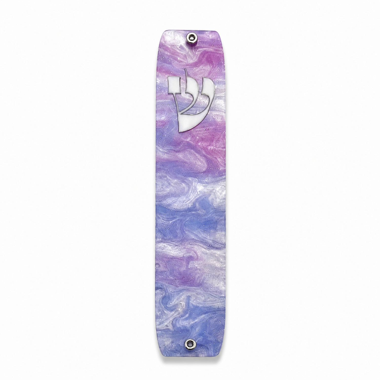 Genesis Classic Mezuzah for Door – Handmade Premium Clear Acrylic Case – Model LSN-10085