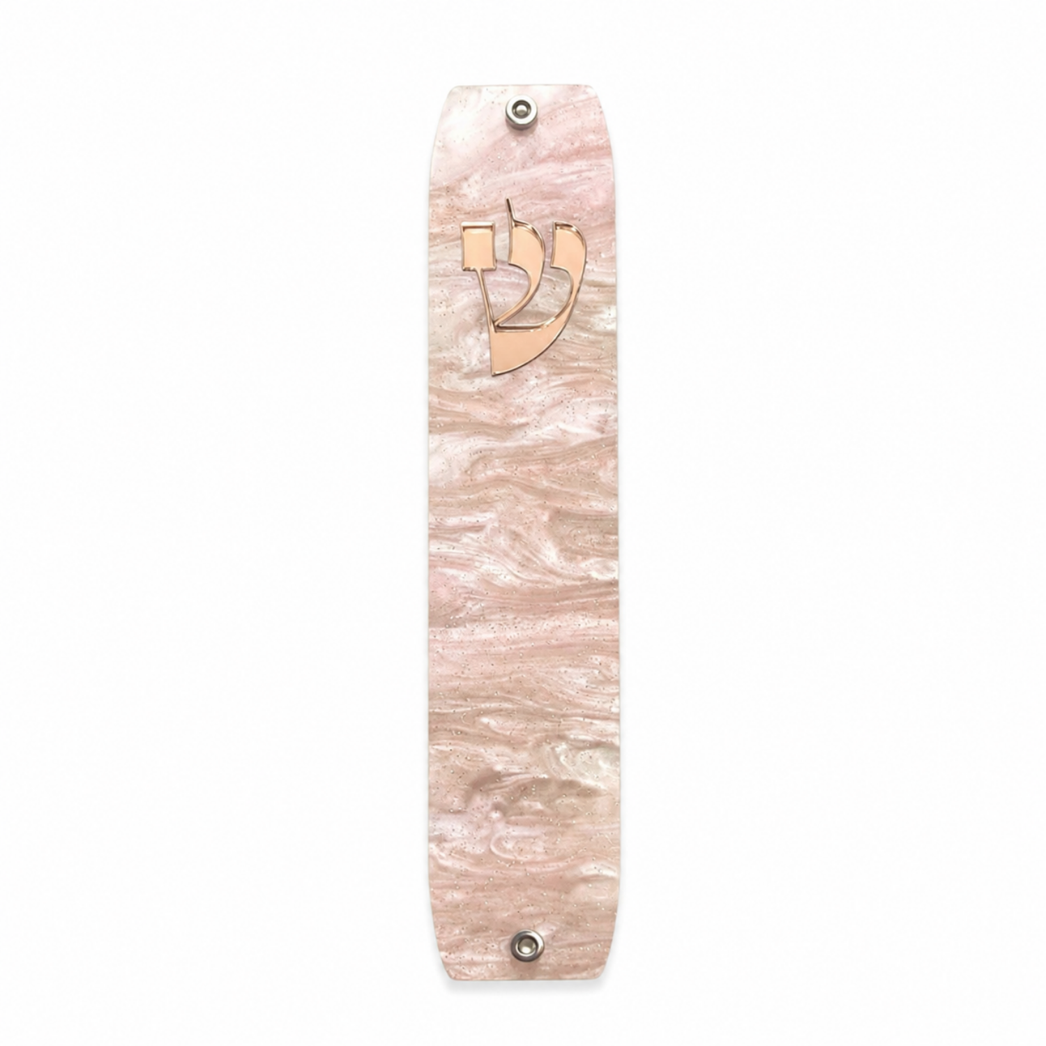 Genesis Classic Mezuzah for Door – Handmade Premium Clear Acrylic Case – Model LSN-10086