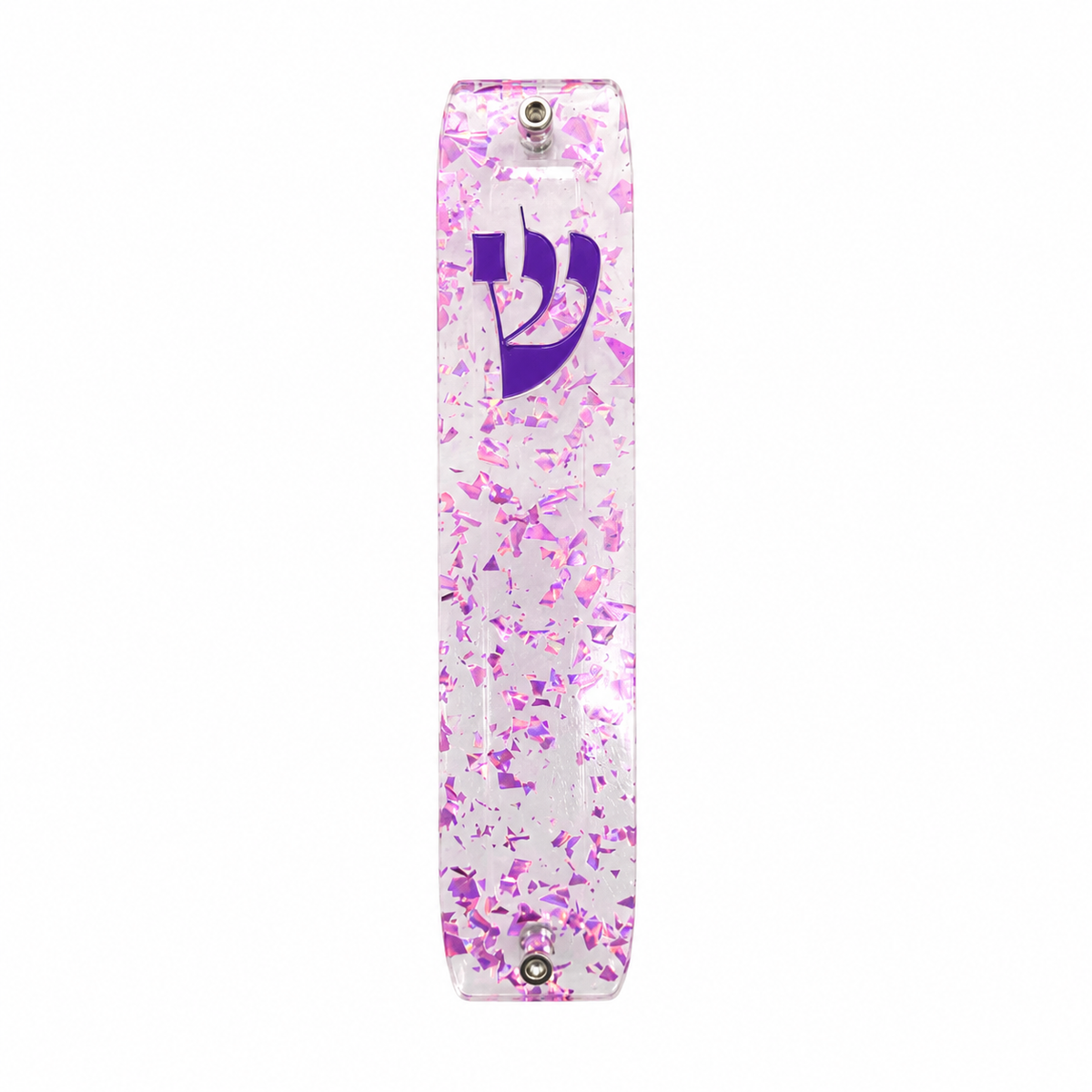 Genesis Classic Mezuzah for Door – Handmade Premium Clear Acrylic Case – Model LSN-10089