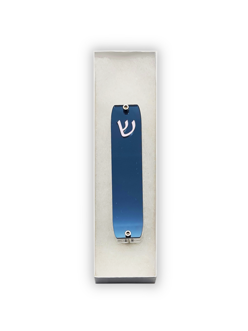 Genesis Small Mezuzah for Door – Handmade Premium Clear Acrylic Case – Model LSN-20002