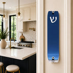 Genesis Small Mezuzah for Door – Handmade Premium Clear Acrylic Case – Model LSN-20002