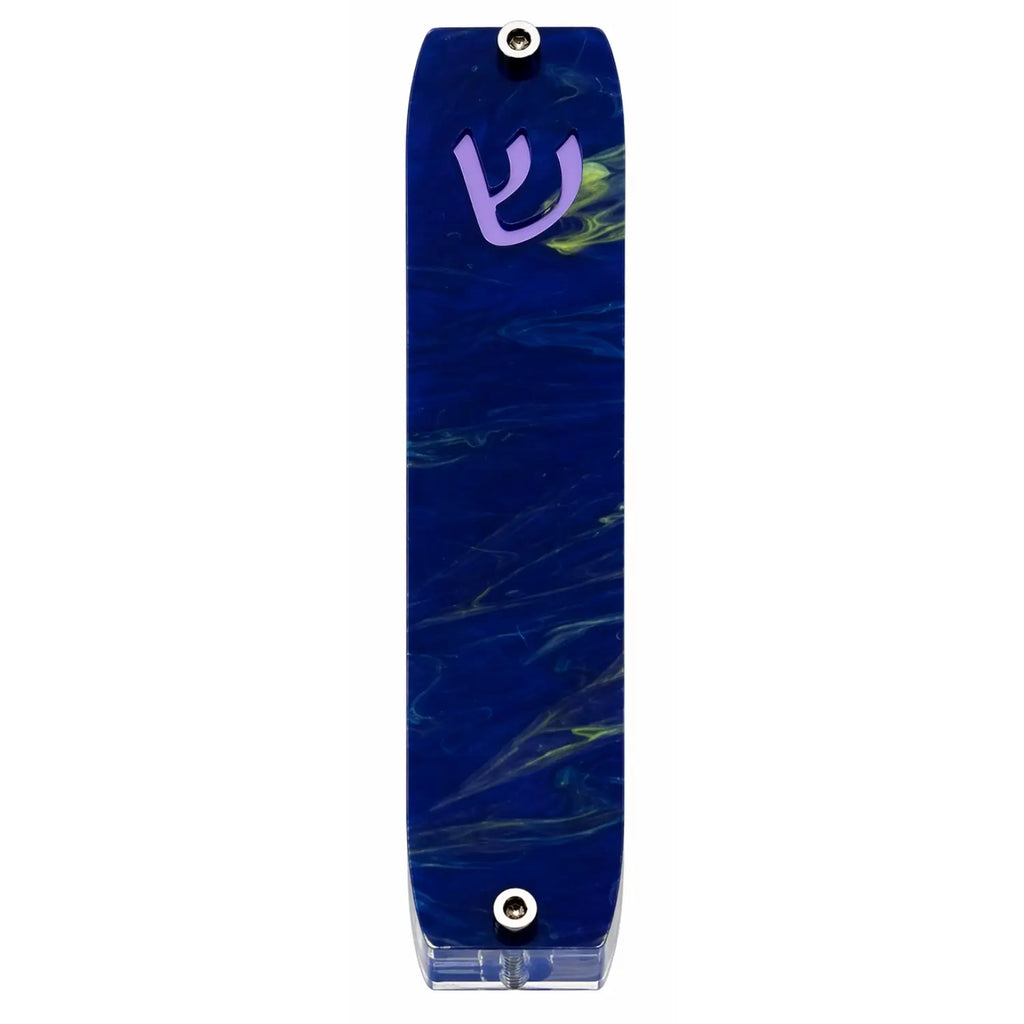 Genesis Small Mezuzah for Door – Handmade Premium Clear Acrylic Case – Model LSN-20003