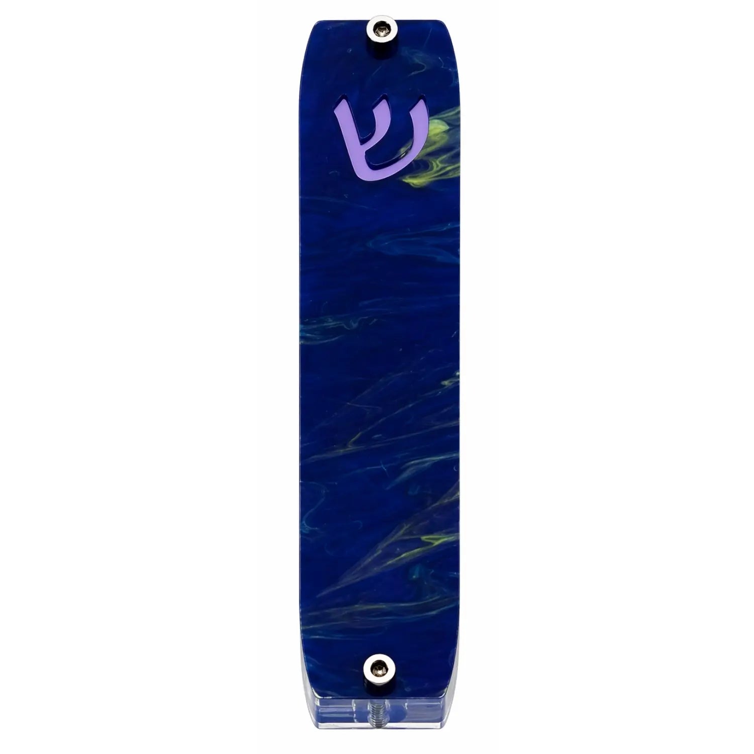 Genesis Small Mezuzah for Door – Handmade Premium Clear Acrylic Case – Model LSN-20003