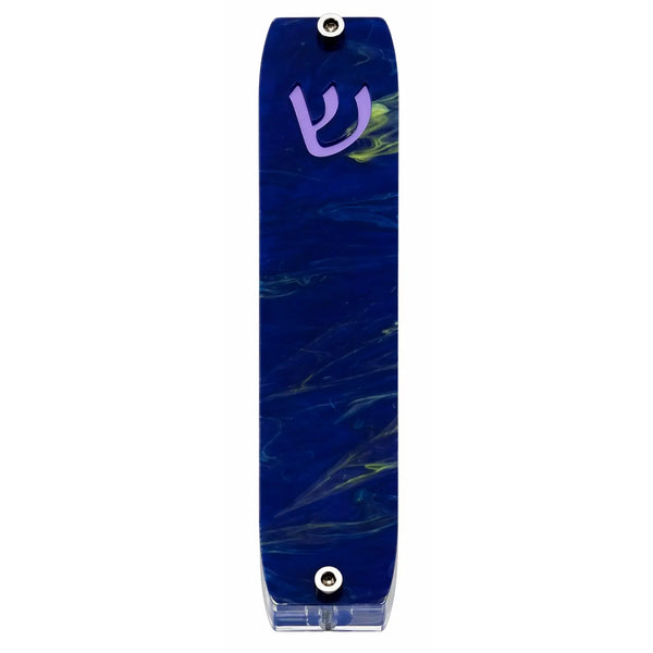 Genesis Small Mezuzah for Door – Handmade Premium Clear Acrylic Case – Model LSN-20003