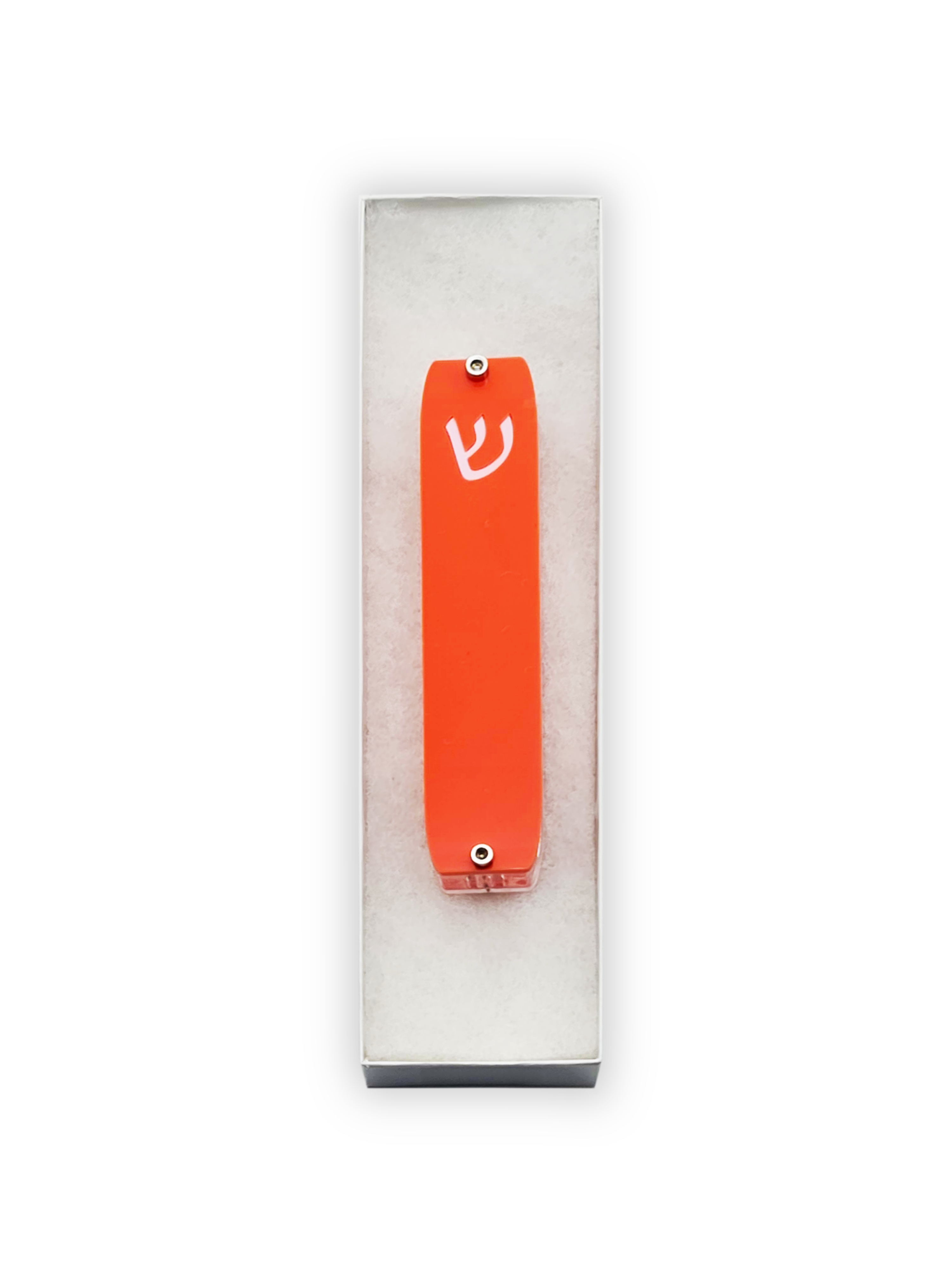 Genesis Small Mezuzah for Door – Handmade Premium Clear Acrylic Case – Model LSN-20004