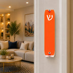 Genesis Small Mezuzah for Door – Handmade Premium Clear Acrylic Case – Model LSN-20004
