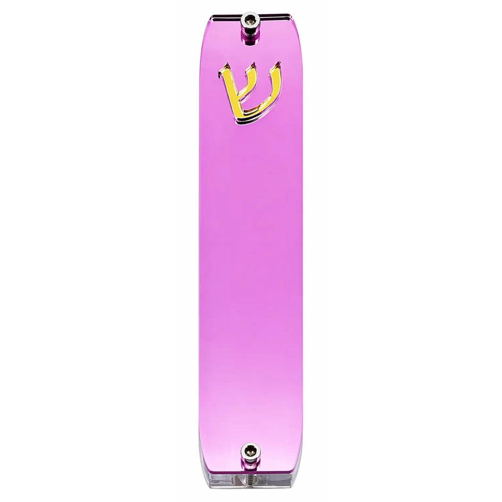 Genesis Small Mezuzah for Door – Handmade Premium Clear Acrylic Case – Model LSN-20006