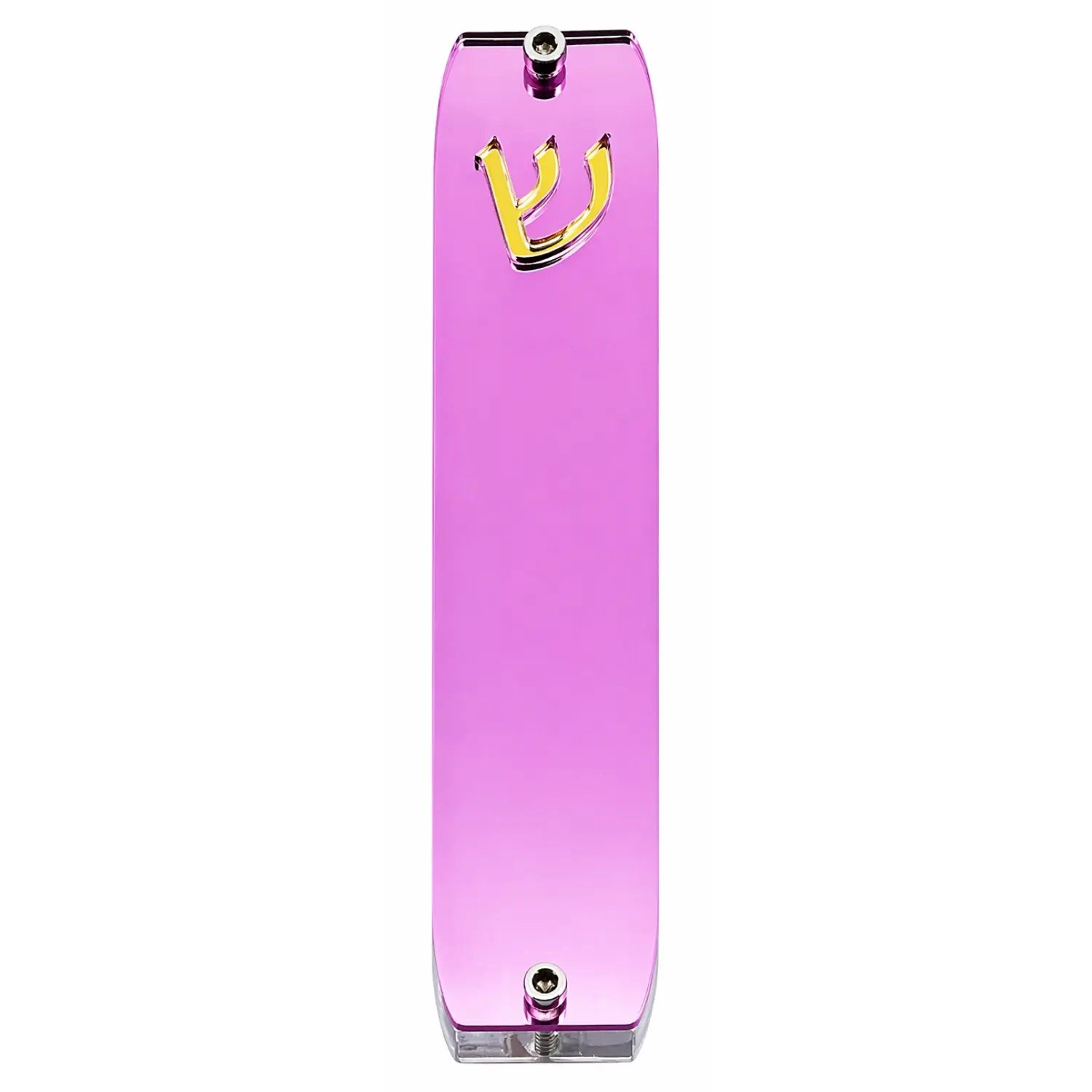 Genesis Small Mezuzah for Door – Handmade Premium Clear Acrylic Case – Model LSN-20006