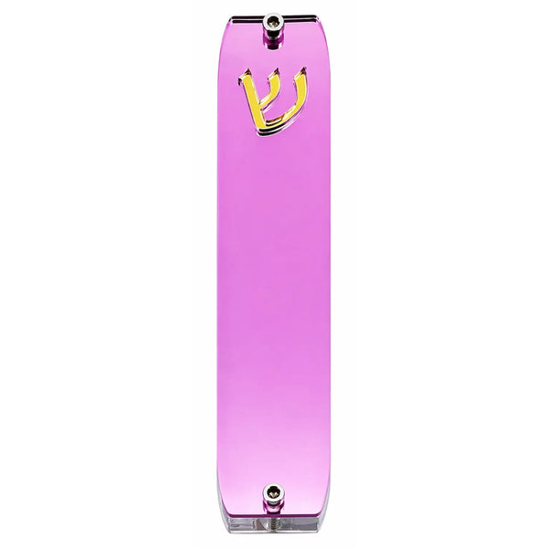 Genesis Small Mezuzah for Door – Handmade Premium Clear Acrylic Case – Model LSN-20006