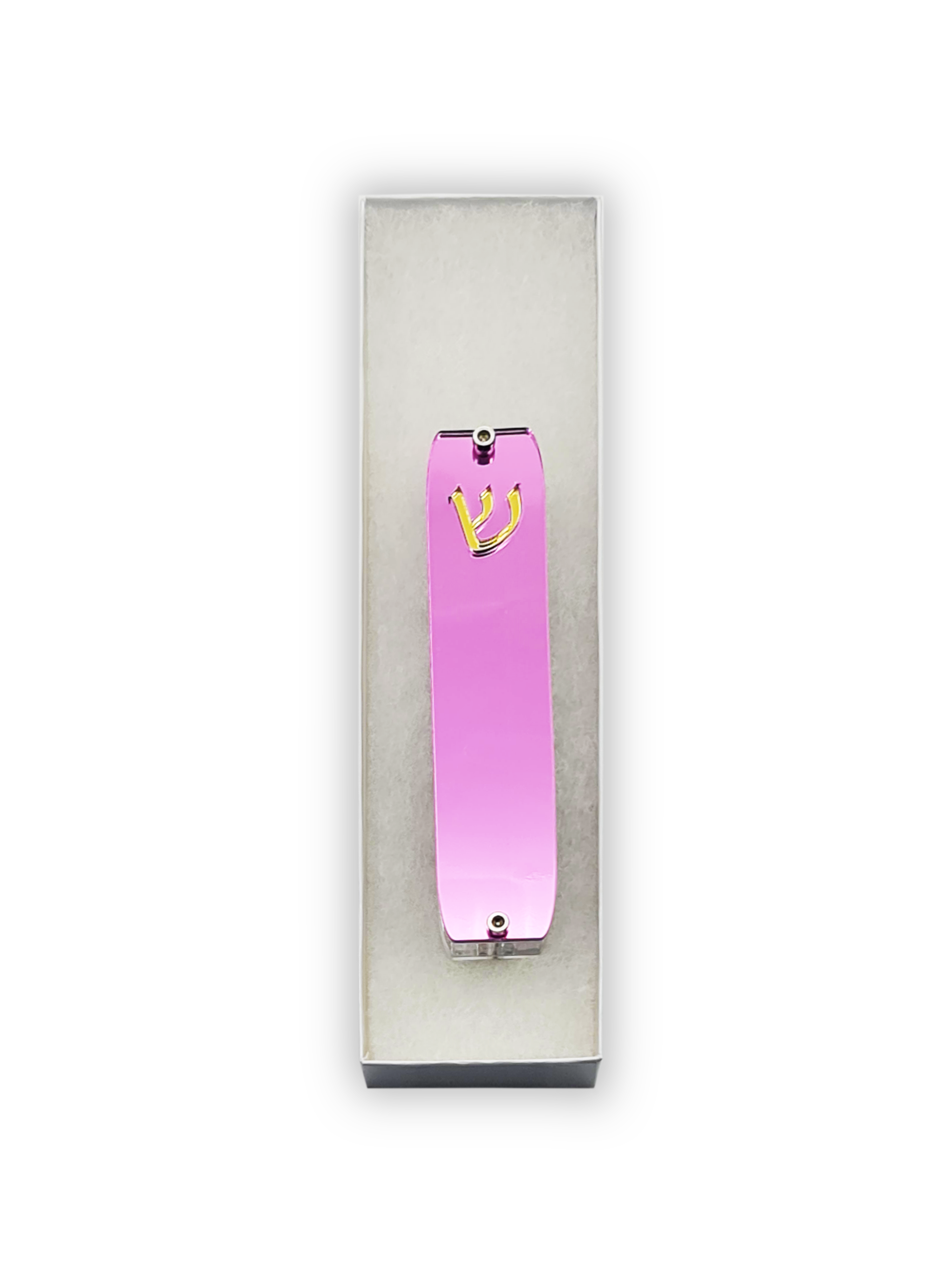 Genesis Small Mezuzah for Door – Handmade Premium Clear Acrylic Case – Model LSN-20006