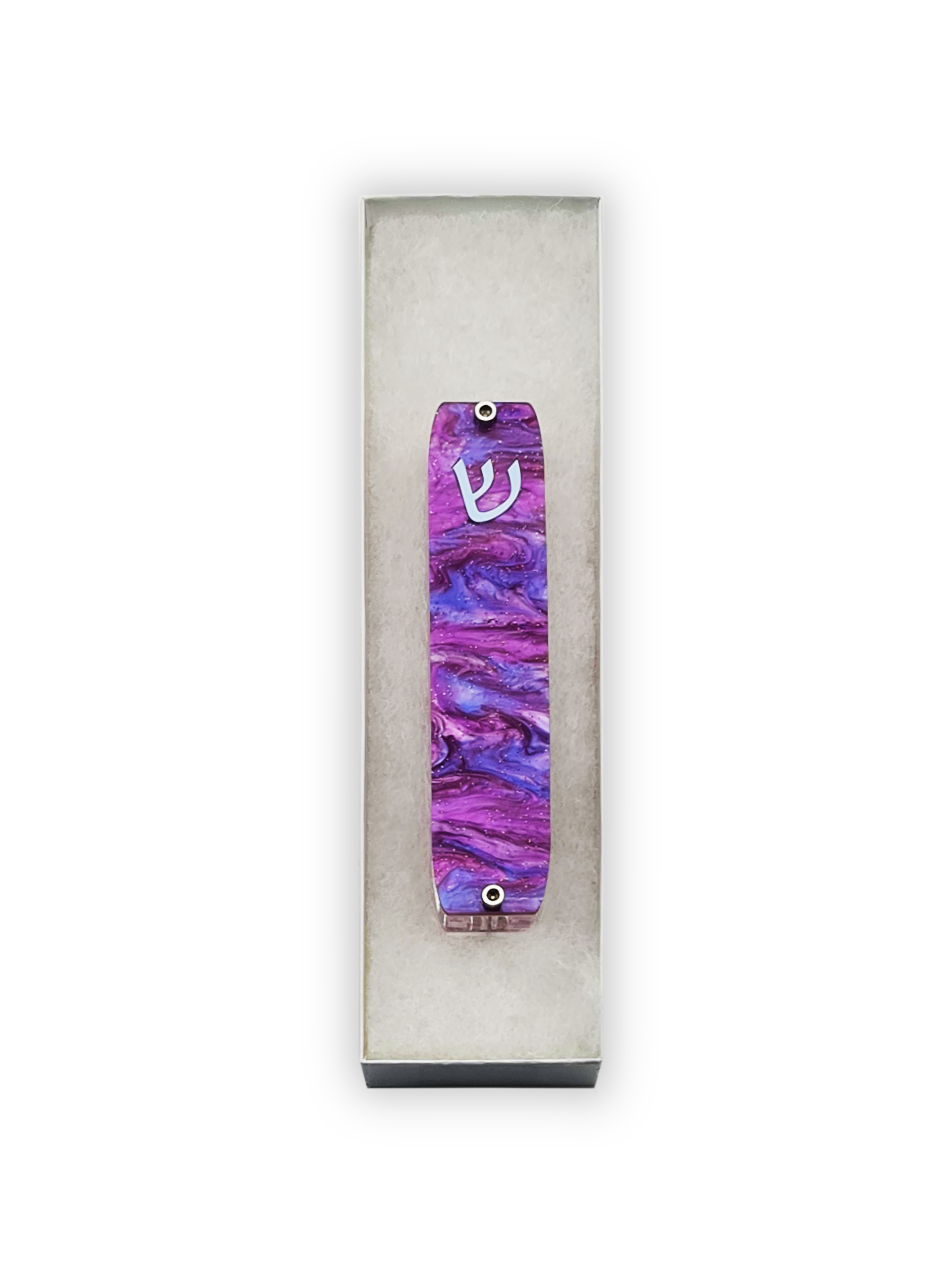 Genesis Small Mezuzah for Door – Handmade Premium Clear Acrylic Case – Model LSN-20009