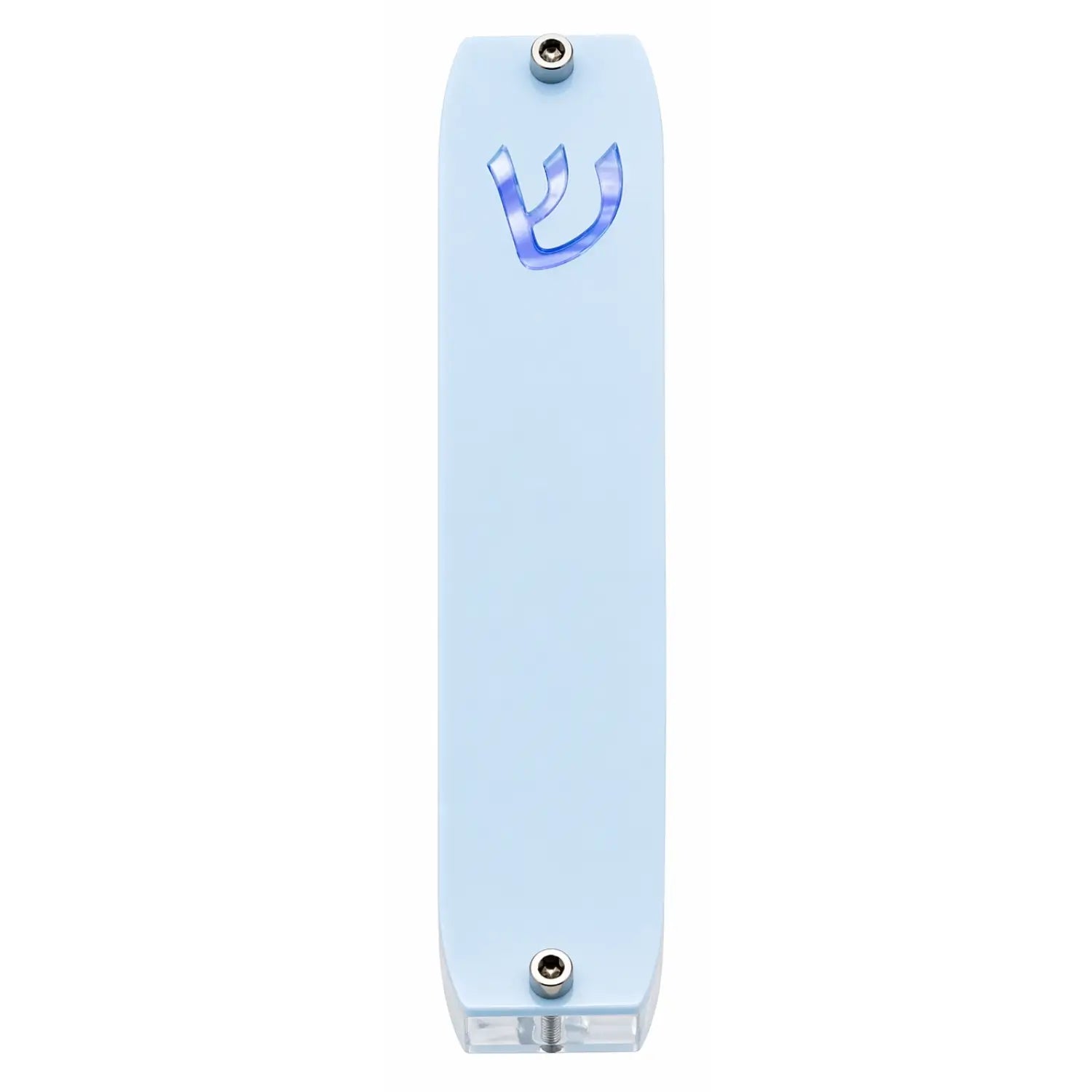Genesis Small Mezuzah for Door – Handmade Premium Clear Acrylic Case – Model LSN-20010