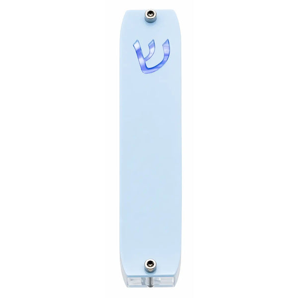 Genesis Small Mezuzah for Door – Handmade Premium Clear Acrylic Case – Model LSN-20010