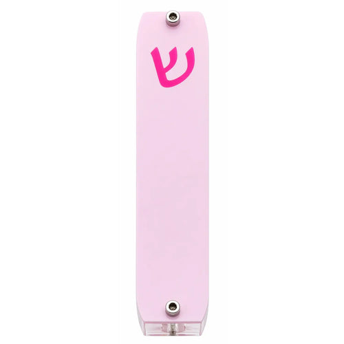 Genesis Small Mezuzah for Door – Handmade Premium Clear Acrylic Case – Model LSN-20016