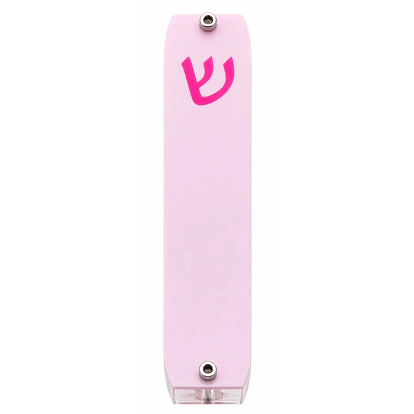 Genesis Small Mezuzah for Door – Handmade Premium Clear Acrylic Case – Model LSN-20016