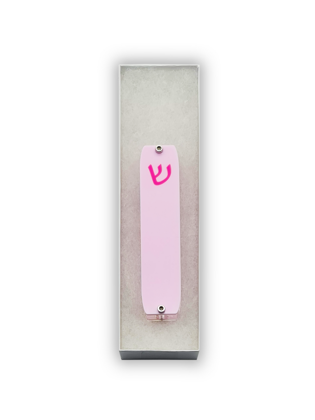 Genesis Small Mezuzah for Door – Handmade Premium Clear Acrylic Case – Model LSN-20016