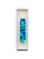Genesis Small Mezuzah for Door – Handmade Premium Clear Acrylic Case – Model LSN-20019