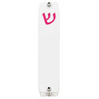 Genesis Small Mezuzah for Door – Handmade Premium Clear Acrylic Case – Model LSN-20021
