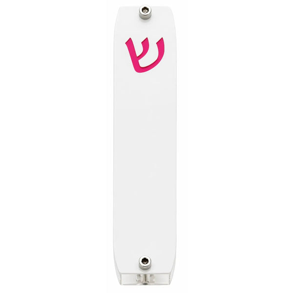 Genesis Small Mezuzah for Door – Handmade Premium Clear Acrylic Case – Model LSN-20021